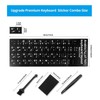 Arabic Keyboard Stickers[5 in 1],Arabic-English Keyboard Letter Replacement Sticker with