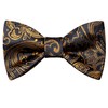 Dubulle Mens Self Tied Bow Ties Set Paisley Floral Silk