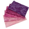 5 Pcs Cotton Fabric Square 20cmx20cm Smudge Dyed Patchwork Fabric