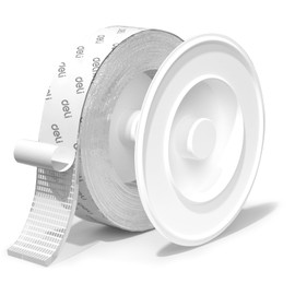 deli Double Sided Tape Heavy Duty, 1.18 in × 120 in (9.85FT), Extra Large Nano Double Sided Adhesive Mounting Tape, Clear & Removable Sticky Wall Tape for Hanging Picture Poster Carpet Photo