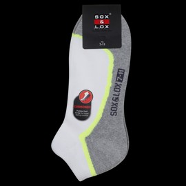 Sox & Lox Buy Sox and Lox Mens Sports Cushioned Low Cut Socks Assorted Colours Selected at Random Orange Blue or Yellow Size 7 to 11 Online