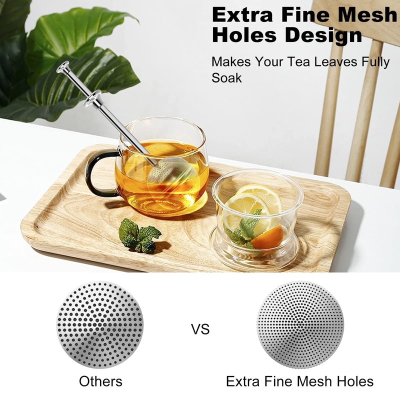 Numola Long Handle Tea Ball Stainless Steel, 2Pcs Premium Tea