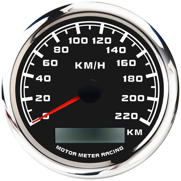 MOTOR METER RACING W Pro 85mm 3-3/8" GPS Speedometer Digital