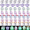 IAIHBBLY 56 Pcs Halloween Luminous Mini Miniature Resin Ghost Figurines