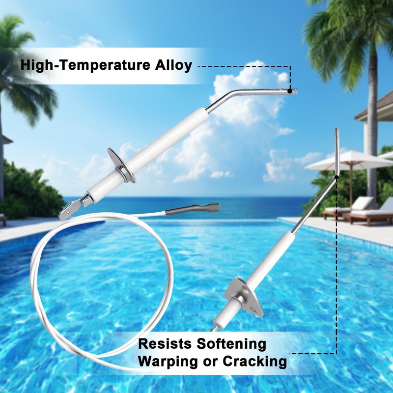 SDRZJX Flame Sensor Replacement Pool Heater Ignitor Compatible with Hayward