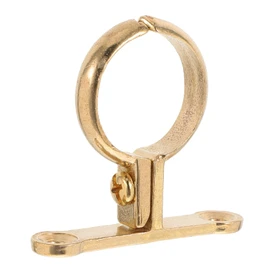 ORFOFE Heavy Duty Brass Pipe Strap Clamp Wall Mount Bracket for Secure Tube Installation Multi-use Pipe Holder for Various Applications Easy to Install and Aesthetic Design