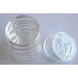 Glass Petri Dish, Tissue Culture Plate, Autoclavable Borosilicate Glass, Biology Microbiology Lab Dishes (60 mm, Pack of 6)