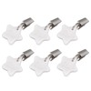 6Pcs Tablecloth Weights Marble Stainless Steel Small Size Waterproof Rustproof