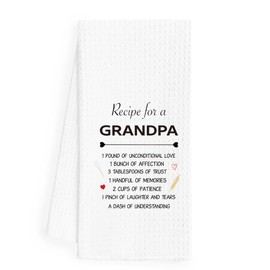 Grandpa Gifts Kitchen Towels, Grandpa Gifts from Grandkids, Best Grandpa Gifts Hand Towels, Gifts for Grandpa Dish Towels Tea Towels for Kitchen, Grandpa Gifts Ideas, 16x24 Inch