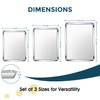 E-far Stainless Steel Baking Sheet Set of 3, 12.4”/10.5” /9.4”