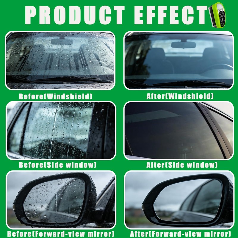 2 Set Clear Vision Windshield Cleaner,Clear Vision Glass Cleaner