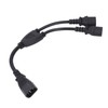Power Cable Splitter Y Shape 30cm IEC320 C14 Male to