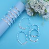 Lukiisoo 30pcs Swim Bracelet Gifts Bulk Blue Polymer Clay Beads