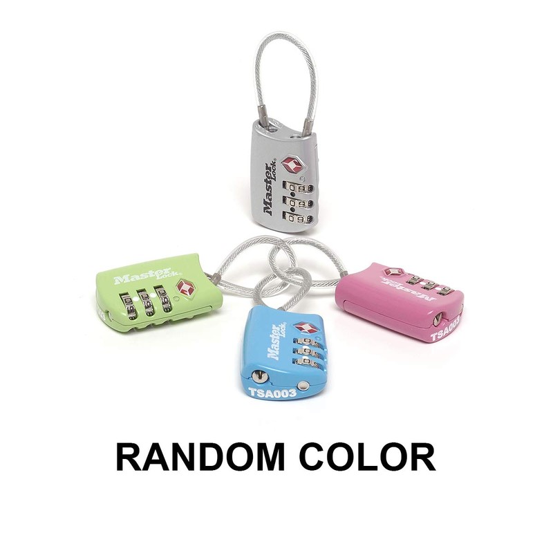 Master Lock 4688EURD Combination Travel Padlock TSA Certified, Random Color,