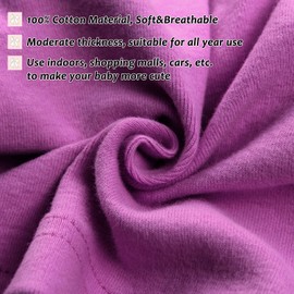 Pesaat Baby Girl Cotton Newborn Hospital Hat Infant Caps Bow Baby Beanie Hats for Girls Spring Summer 0-36 Months (5PCS-D, 0-3 Years)