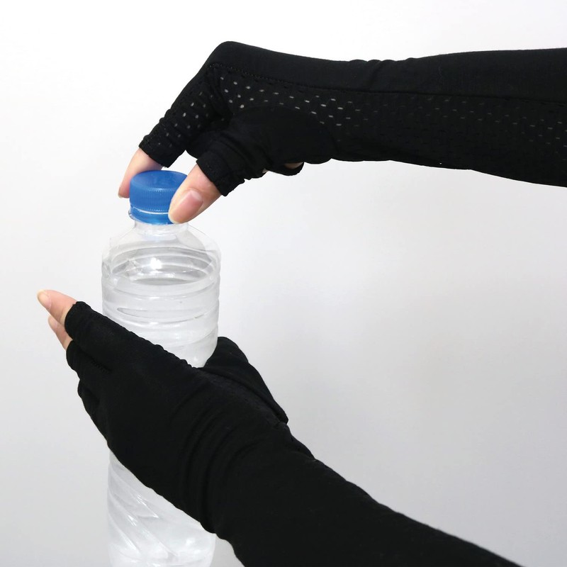 Trade One Cool Finger Fit Gloves, Black