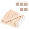 Pack of 500 Wooden Cotton Buds, Cleaning Sticks with Tip