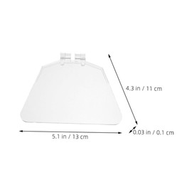 DOITOOL 4pcs Transparent Attachments for Bench Grinders Eye Protector for Safe Grinding Tasks Safety Cover for Work