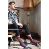 Mitch Bogen Men's Colorful Dress Socks - Fun Patterned Funky