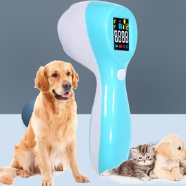 High Accuracy Digital Pet Thermometer, Durable Infrared Pet Thermometer, 3 in 1 Animal Thermometer with Infrared Light Measure for Cats Dogs Horse Sheep Pigs