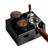 Compact Espresso Tamping Station ABS Construction with Ergonomic Design for
