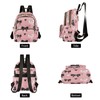 ALAZA Gift Pink Bow Pattern Mini Backpack Purse for Women