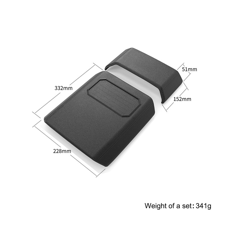 TUSKETY Accessories for Cybertruck 2024 2025 2PCS Center Console armrest