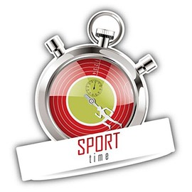 Zirni Stopwatch Sport Time Sticker Decal Design