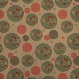 GRAPHICS & MORE Christmas Peace Wreath Dove Bell Premium Kraft Gift Wrap Wrapping Paper Roll