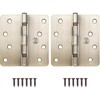 Stone Harbor Hardware 4" Ball-Bearing Door Hinges, 1/4" Radius Corner,