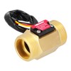 Water Flow Sensor Meter Flowmeter 1.3in Brass Male Thread for