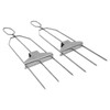 Skewer 3 Prong Stainless Steel Reusable Skewers Easy Food Removal