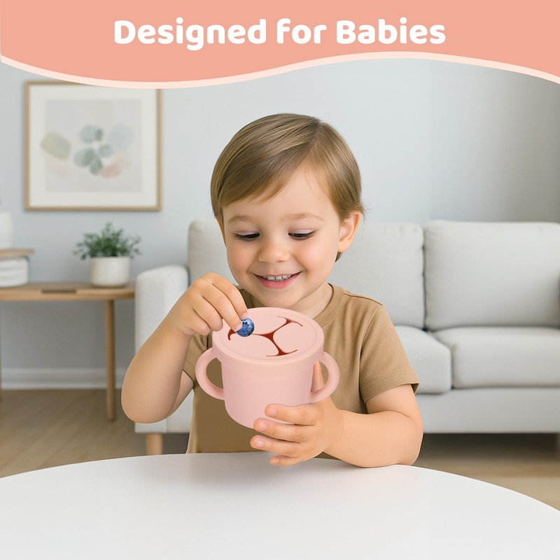 idooss Snack Containers, Silicone Food Grade Silicone Cups, Toddler Snack