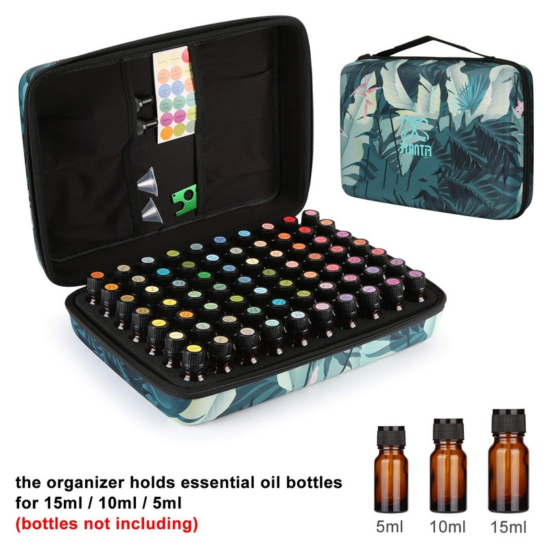 FITNATE 70 Bottles EVA Essential Oil Case Shockproof, Waterproof and