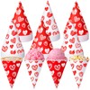 Honeydak 100 Pcs Snow Cone Cups 6 oz Disposable Paper