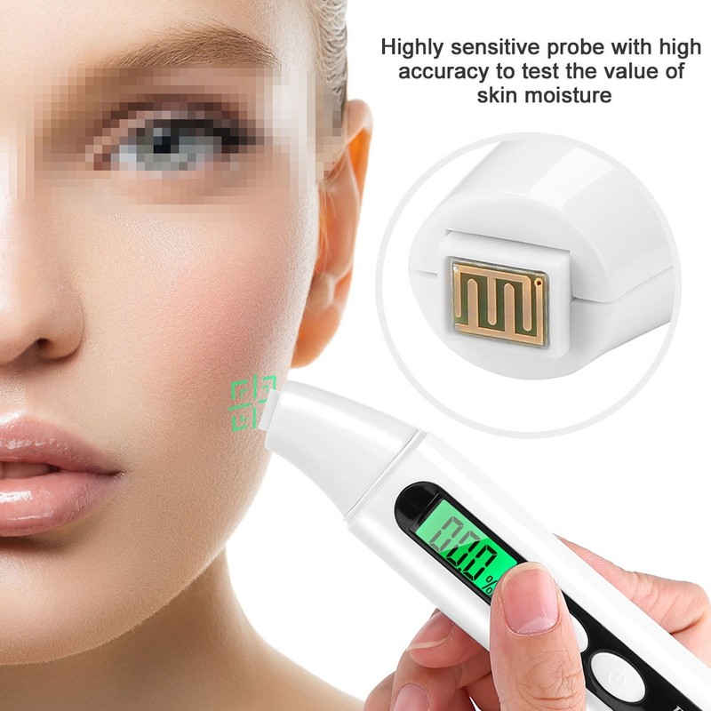 0~99.9% Digital LCD Skin Face Moisture Oil Analyzer Monitor Tester