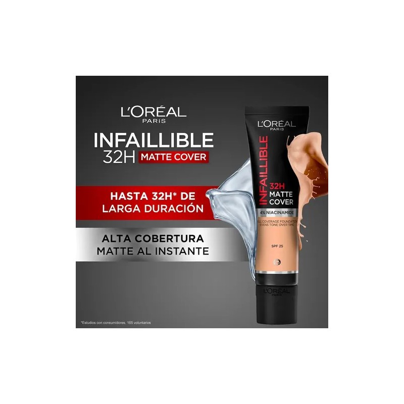 Base Maquillaje Loréal Paris Infaillible Matte Cover 30ml Tono 175