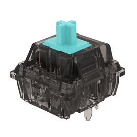 DUROCK Linear Switches, Robin Blue Stem L5 Linear Switch 67g, 5 Pins Smooth Lubed Switches for Mechanical Keyboards (DUROCK L5 Smokey, 90pcs)