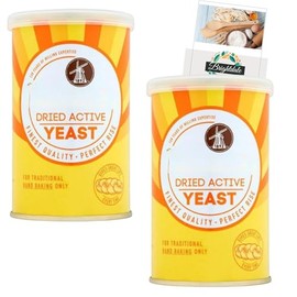 Yeast Bundle with 2 Pack Allinson Dried Active Baking Yeast with Brightdale Kitchen Booklet