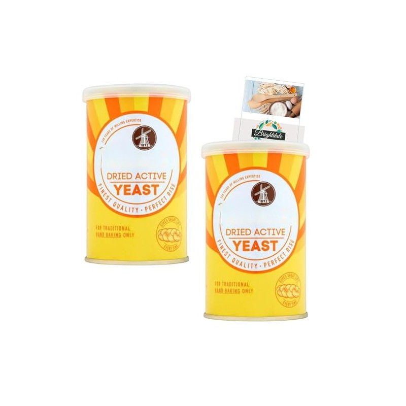 Yeast Bundle with 2 Pack Allinson Dried Active Baking Yeast