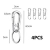 4 Pieces Metal Keychains, Lobster Holder, Pocket Keychain, Detachable Keychain,