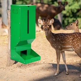 SNMUMU Metal Hanging Deer Gravity Feeders with Latch and Water Filter Holds up to Over 60lb Automatic Feeder Dispensers for Deers