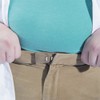 5-Pack Pant Waistband Extender - Sturdy Cotton Hook (Black, Brown,
