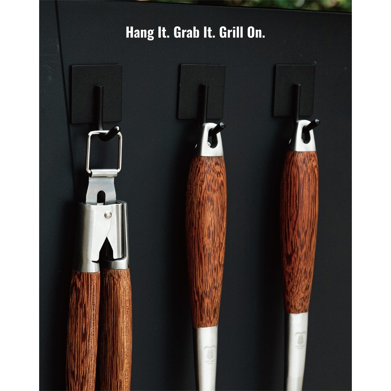 Heavy-Duty ​Panga-Panga​ BBQ Grilling Tools Set. Extra Thick Stainless Steel