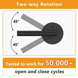 Amerdeco 3 Pack Matte Black Interior Privacy Door Handles, Heavy Duty Interior Bedroom Door Lever, Door Handles Interior for Bathroom AM0015