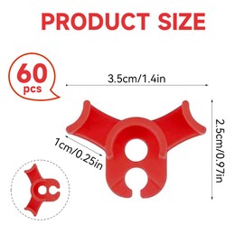 Vyrtexhos 60PCS Plant Training Clips, 90 Degrees Bud Trainer Clips Low Stress Training Clips Bud Bender for Plant Gardening