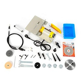 110V 350W Jewelry Rock Polishing Buffer Machine Bench Lathe & Polisher Tool set US STOCK