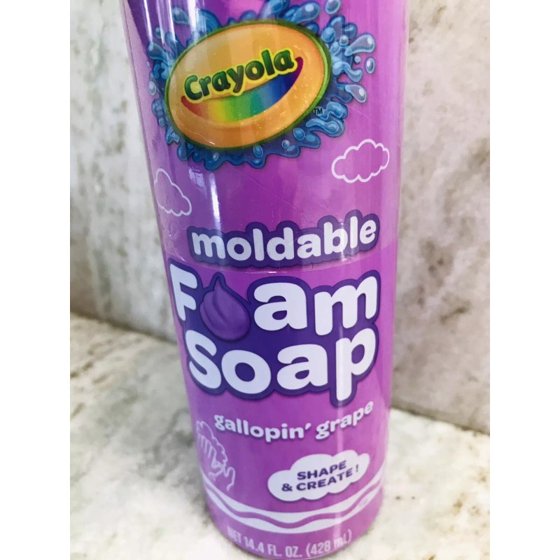 Crayola Shape/Create Gallopin’ Grape Moldable Foam Soap:14 Fl Oz