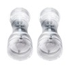 2Pcs Acrylic Manual Grinder Transparent Pepper Salt Mill Spice Jar