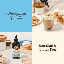 Rising Star Organic Vanilla Bean Paste, 8 oz (1 Ct) – Organic Madagascar Bourbon Bean Paste for Baking & Desserts, Non-GMO, Vegan, Gluten-Free, Kosher, Easy Squeeze Bottle